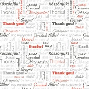 Fotobehang - Thank You 225x250cm - Vliesbehang