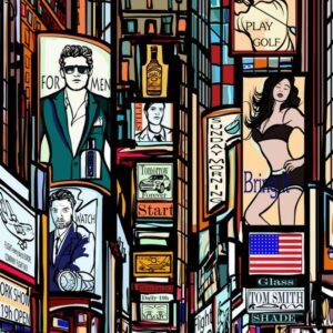 Fotobehang - Times Square 150x250cm - Vliesbehang