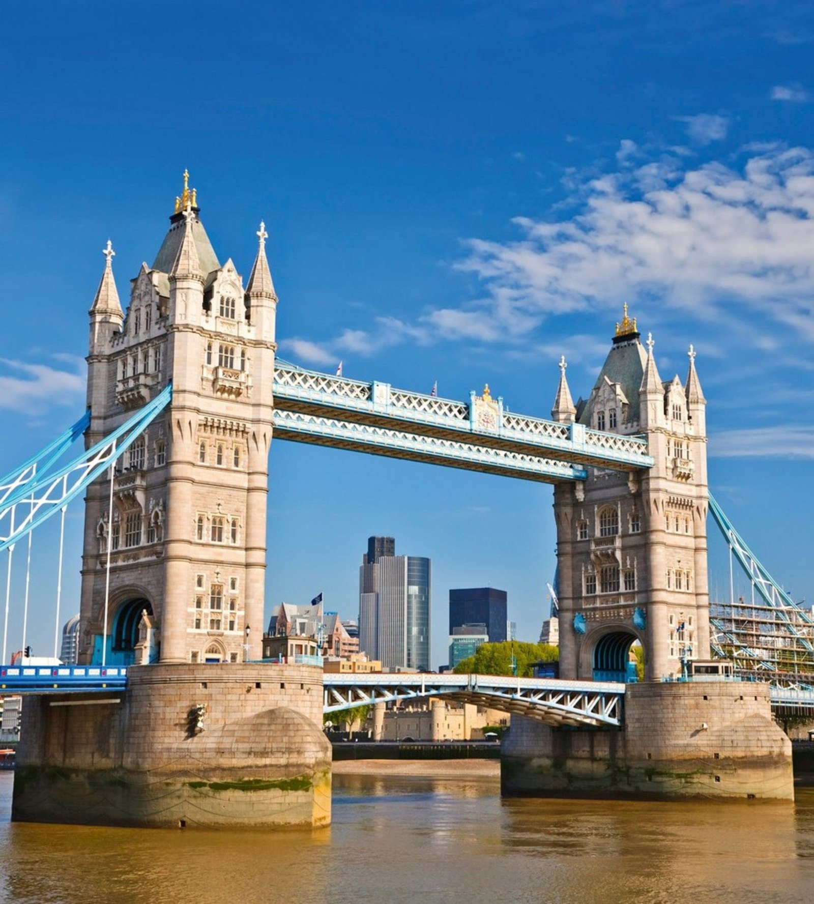 Fotobehang - Tower Bridge 225x250cm - Vliesbehang 1 Fotobehang - Tower Bridge 225x250cm - Vliesbehang