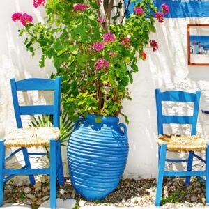Fotobehang - Traditional Greece 225x250cm - Vliesbehang
