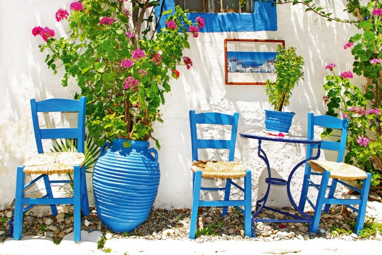 Fotobehang - Traditional Greece 375x250cm - Vliesbehang 1 Fotobehang - Traditional Greece 375x250cm - Vliesbehang