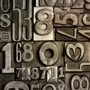 Fotobehang - Typeset 150x250cm - Vliesbehang
