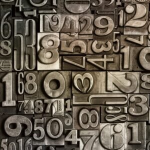 Fotobehang - Typeset 225x250cm - Vliesbehang