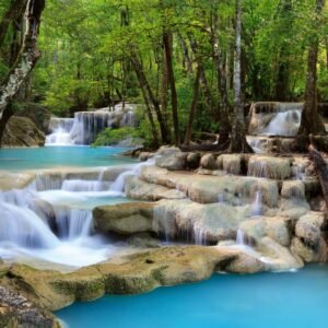 Fotobehang - Waterfall 225x250cm - Vliesbehang
