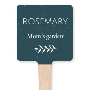 Houten plantensteker full colour print - set van 12