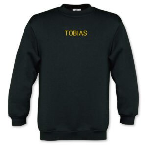 Sweater kind zwart 3 - 4 jaar met borduring