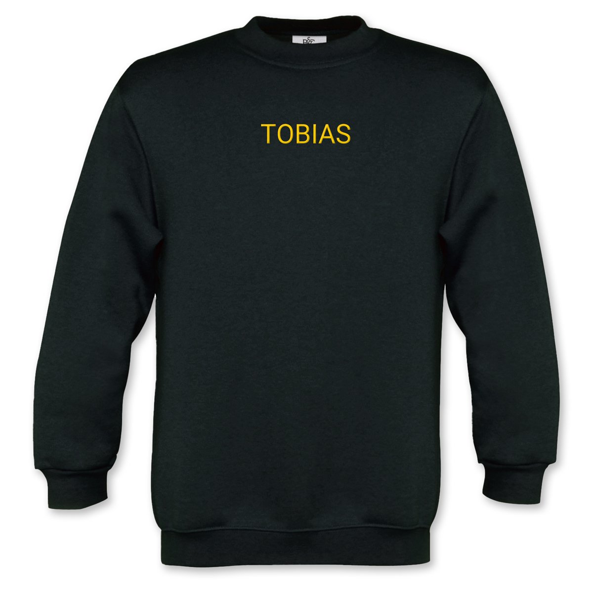 Sweater kind zwart 5 - 6 jaar met borduring 1 Sweater kind zwart 5 - 6 jaar met borduring