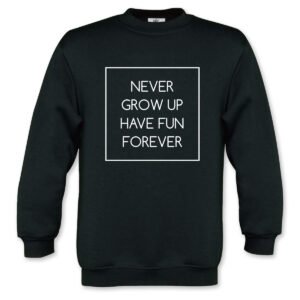 Sweater kind zwart 5 - 6 jaar met borduring