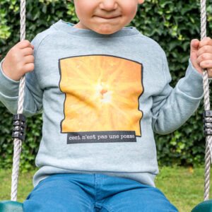 Sweater kind Blauw gemêleerd 3 - 4 jaar