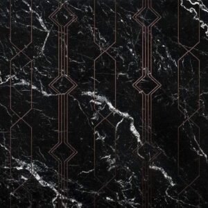 Fotobehang - Marble Black 400x250cm - Vliesbehang