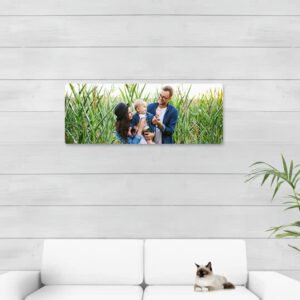 Foto op aluminium wit 105 x 40 cm