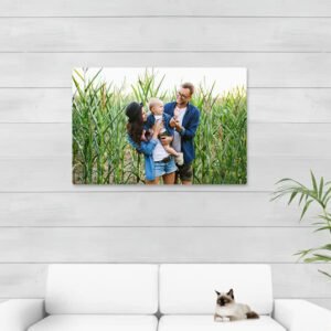 Foto op aluminium wit 105 x 70 cm