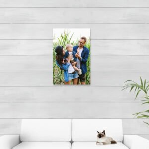 Foto op aluminium wit 50 x 75 cm