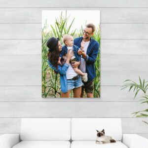 Foto op aluminium wit 80 x 120 cm