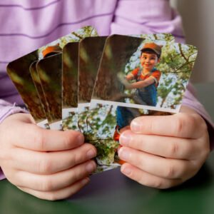 Speelkaarten met gepersonaliseerde achterkant Foto