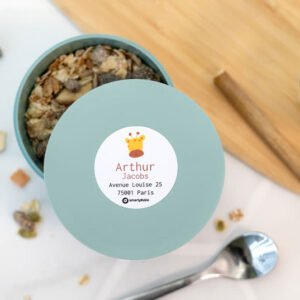 Naamstickers groot rond - set van 24