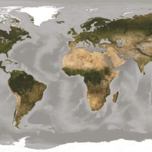 Fotobehang - World 500x250cm - Papierbehang