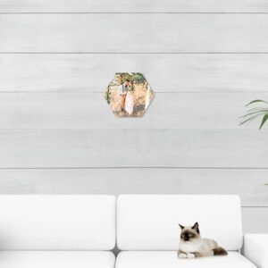 Foto op hexagon aluminium (Set van 1)