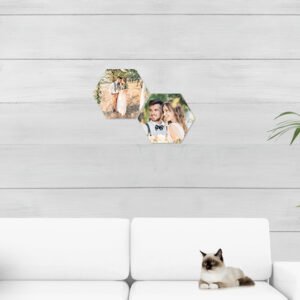 Foto op hexagon aluminium (Set van 2)