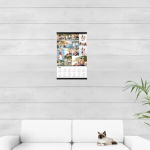Jaarplanner met magnetische hanger 40 x 60 cm Zwart