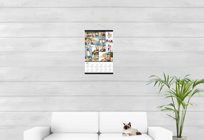 Jaarplanner met magnetische hanger 40 x 60 cm Zwart 1 Jaarplanner met magnetische hanger 40 x 60 cm Zwart