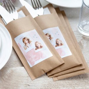 Bestekhouder Kraftpapier bruin - Set van 24