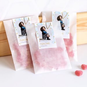 Snoepzakje DIY Paperclip Goud - Set van 12