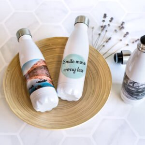 Drinkfles roestvrij staal Wit