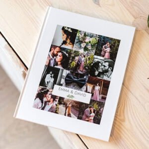 Fotoboek L staand harde kaft platliggende binding