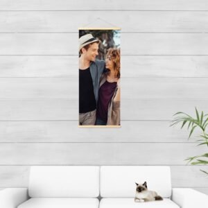 Fotoposter met magnetische hanger 40 x 105 cm Hout